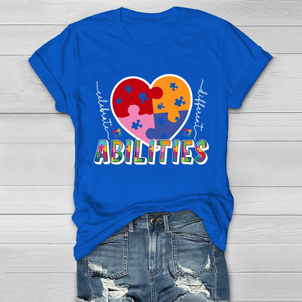 Celebrate Different Abilities Autism Healthwear T-shirt