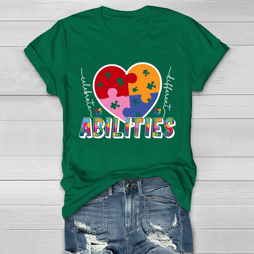 Celebrate Different Abilities Autism Healthwear T-shirt
