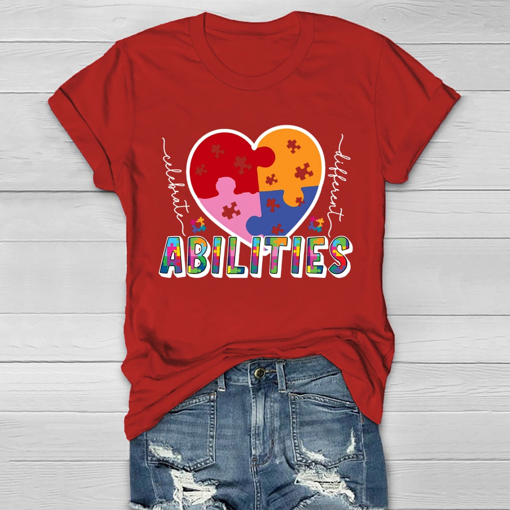 Celebrate Different Abilities Autism Healthwear T-shirt