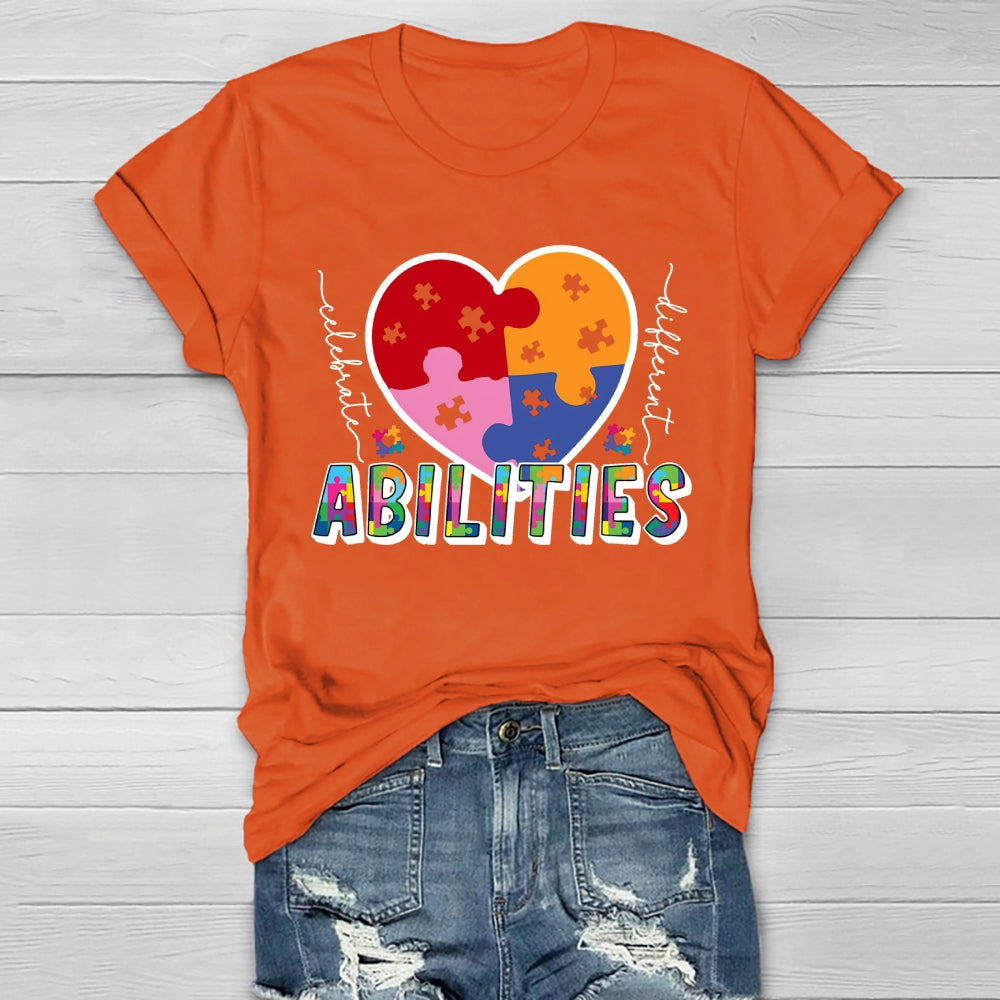 Celebrate Different Abilities Autism Healthwear T-shirt