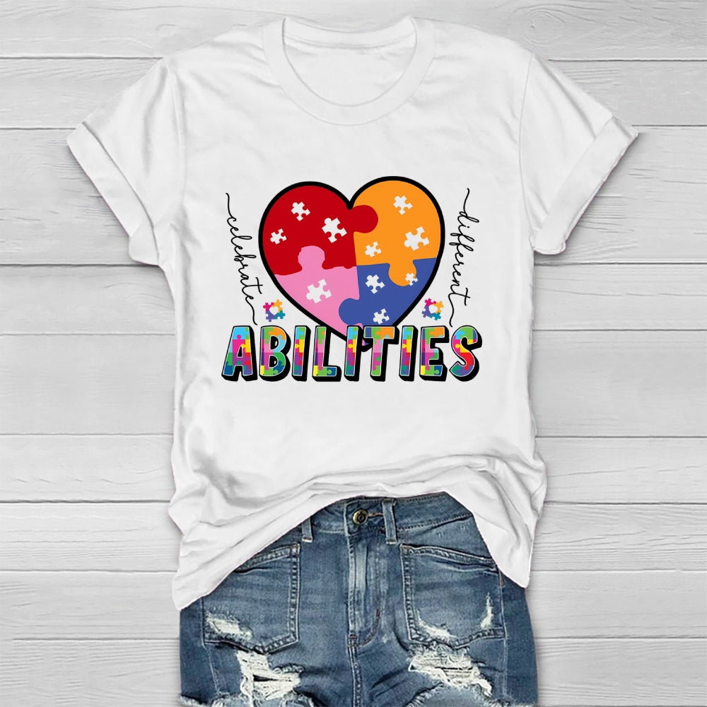 Celebrate Different Abilities Autism Healthwear T-shirt
