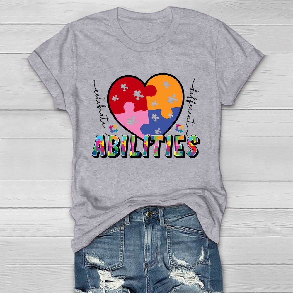 Celebrate Different Abilities Autism Healthwear T-shirt