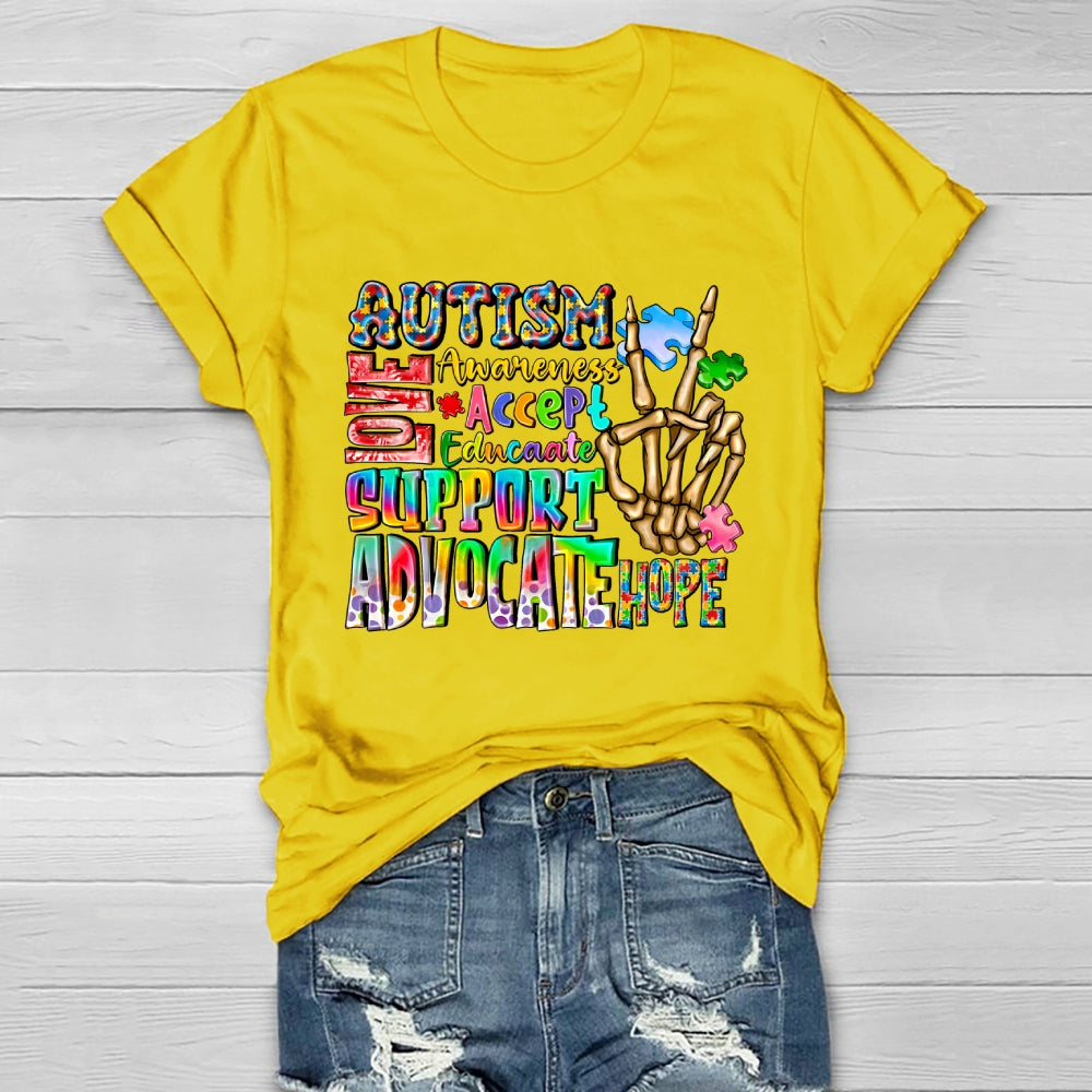 Autism Love Accept Support Healthwear T-shirt