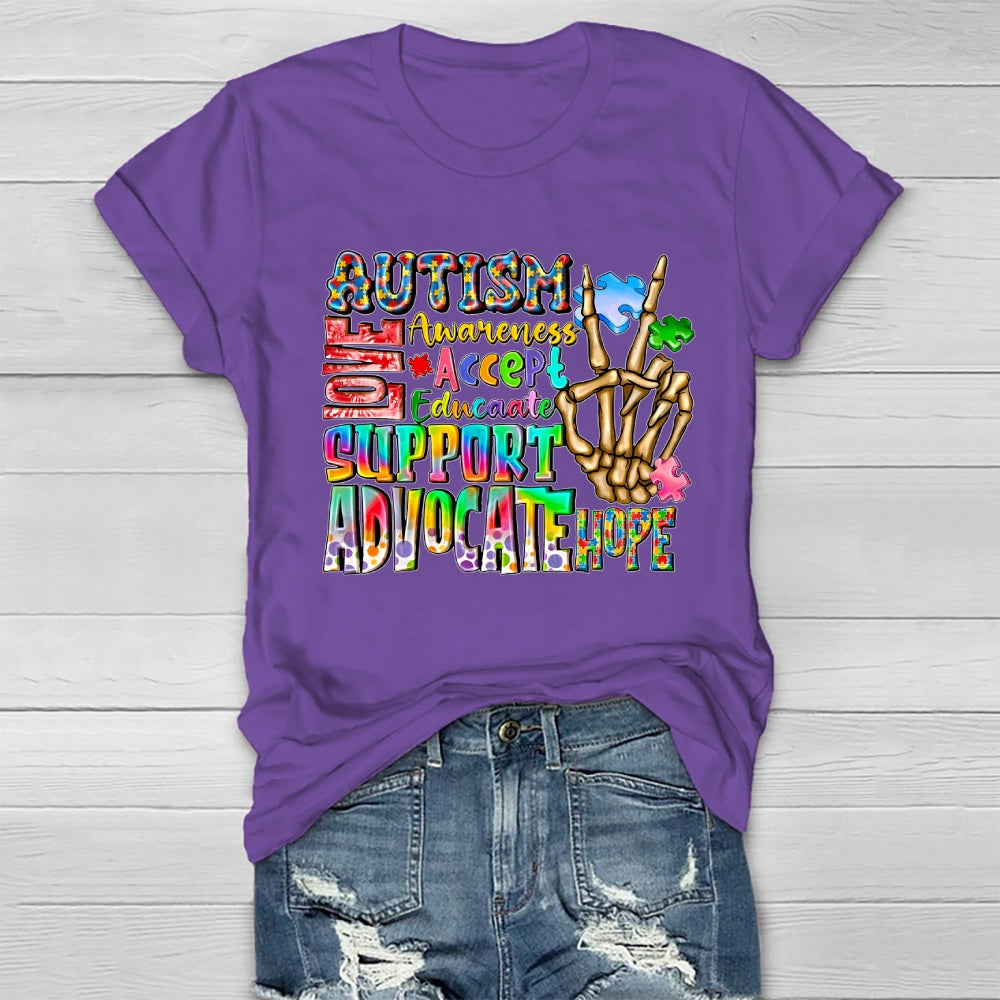 Autism Love Accept Support Healthwear T-shirt
