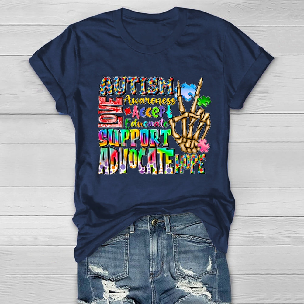 Autism Love Accept Support Healthwear T-shirt