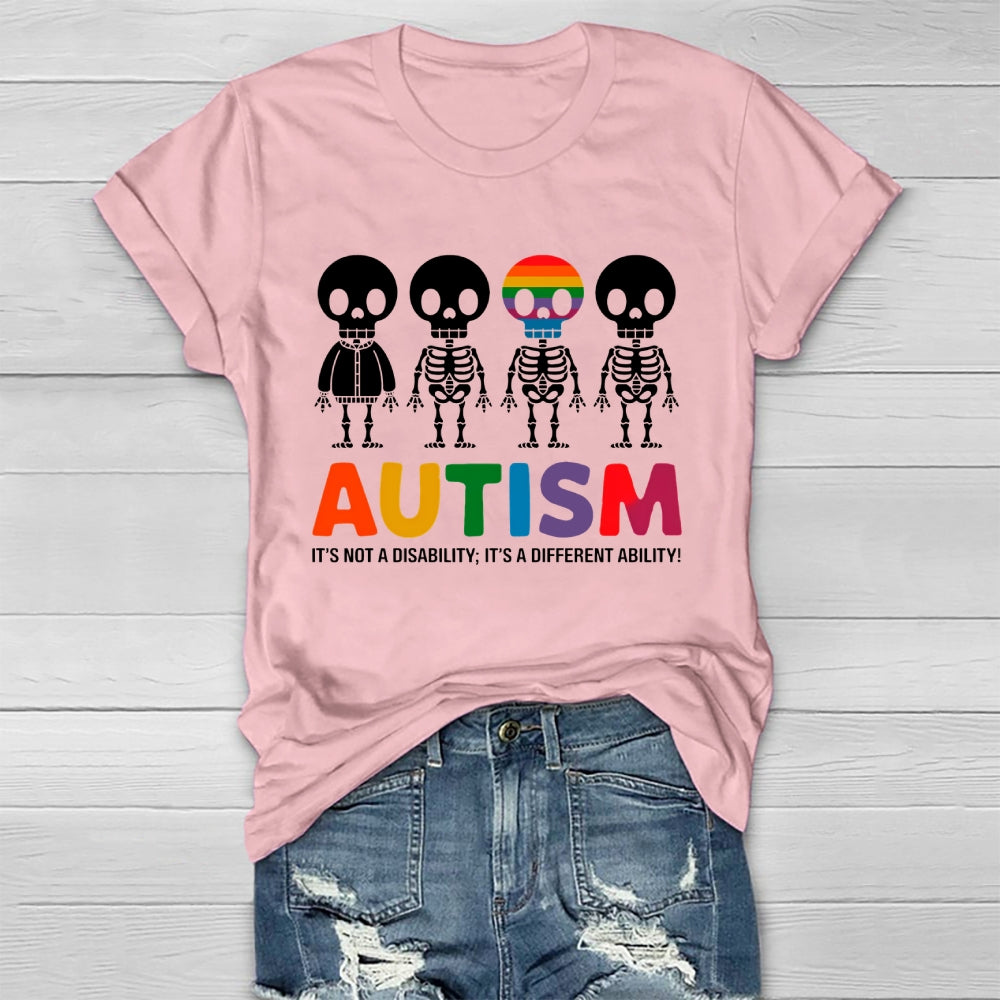 Autism It’s Not A Disability It’s A Different Ability Healthwear T-shirt