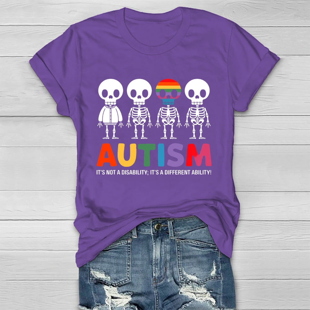 Autism It’s Not A Disability It’s A Different Ability Healthwear T-shirt