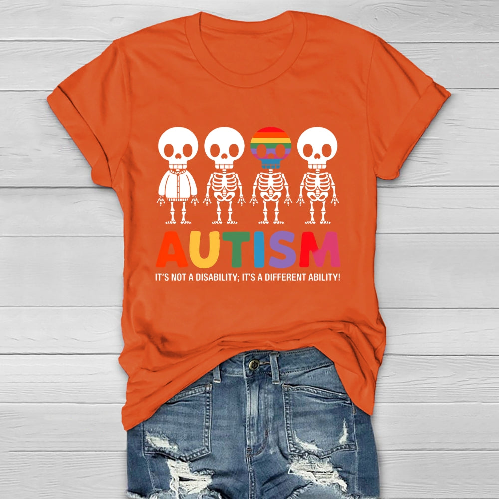 Autism It’s Not A Disability It’s A Different Ability Healthwear T-shirt