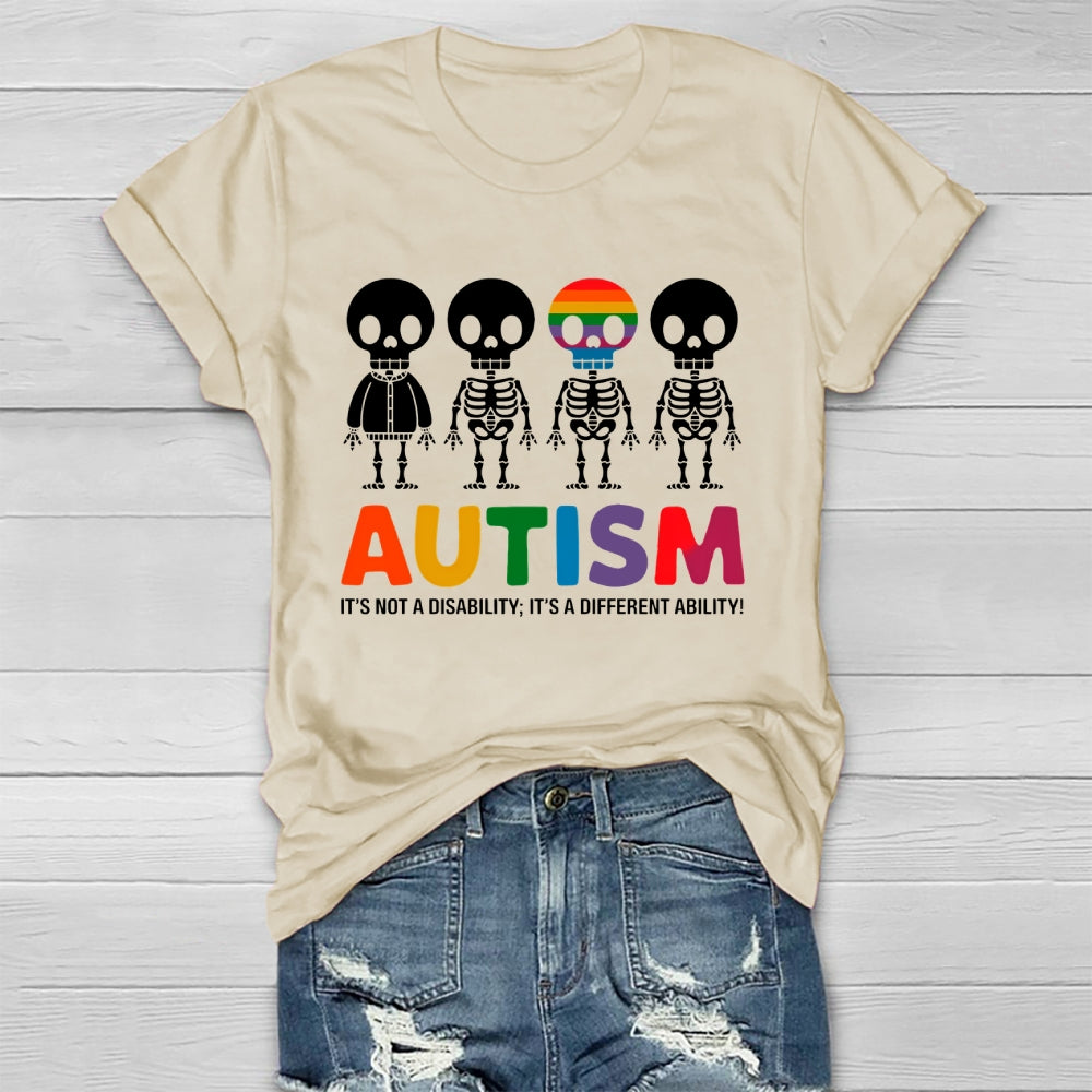 Autism It’s Not A Disability It’s A Different Ability Healthwear T-shirt