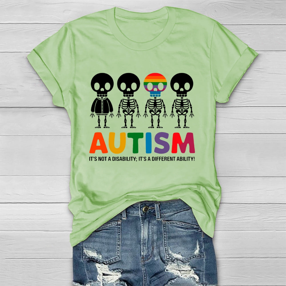 Autism It’s Not A Disability It’s A Different Ability Healthwear T-shirt