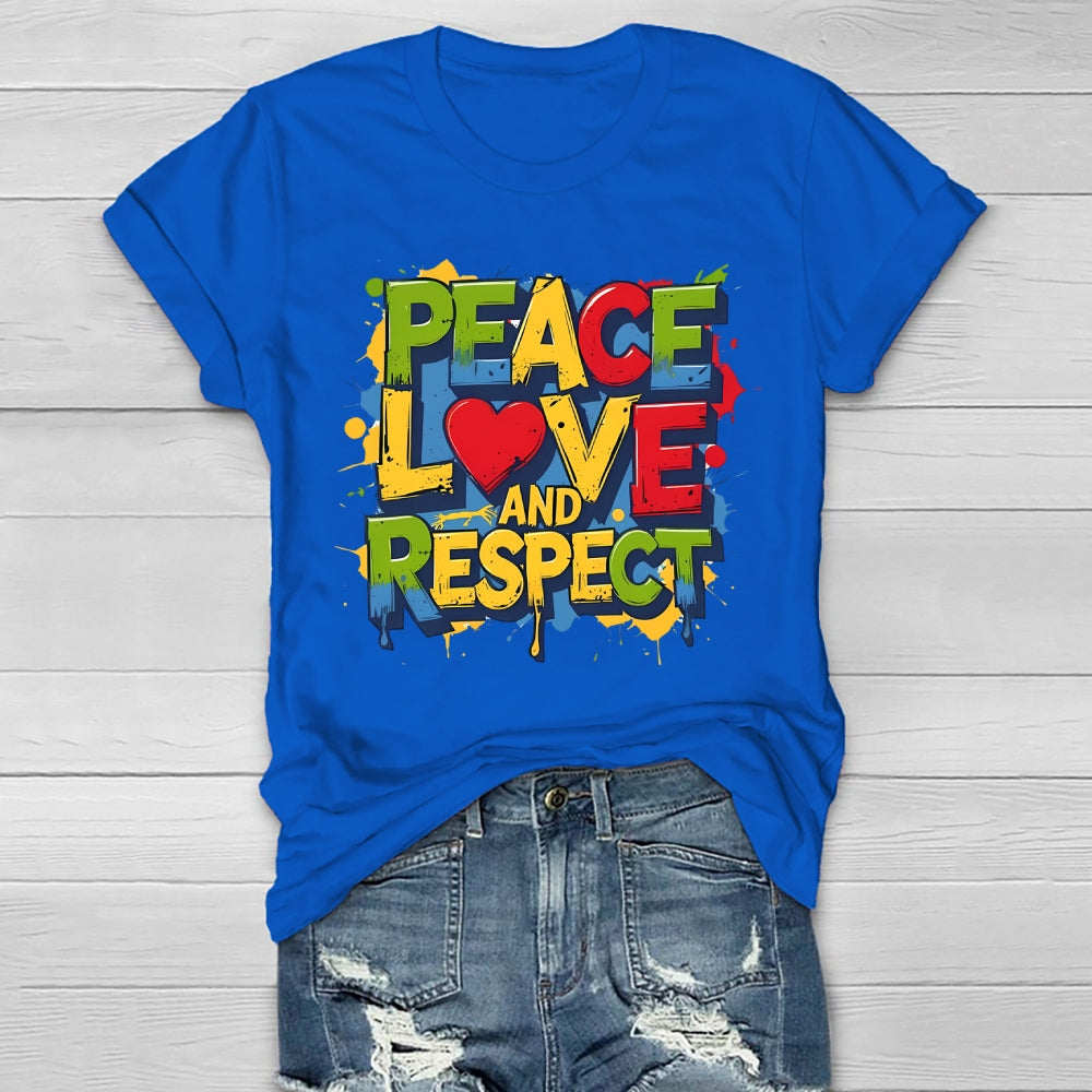 Peace Love And Respect Healthwear T-shirt