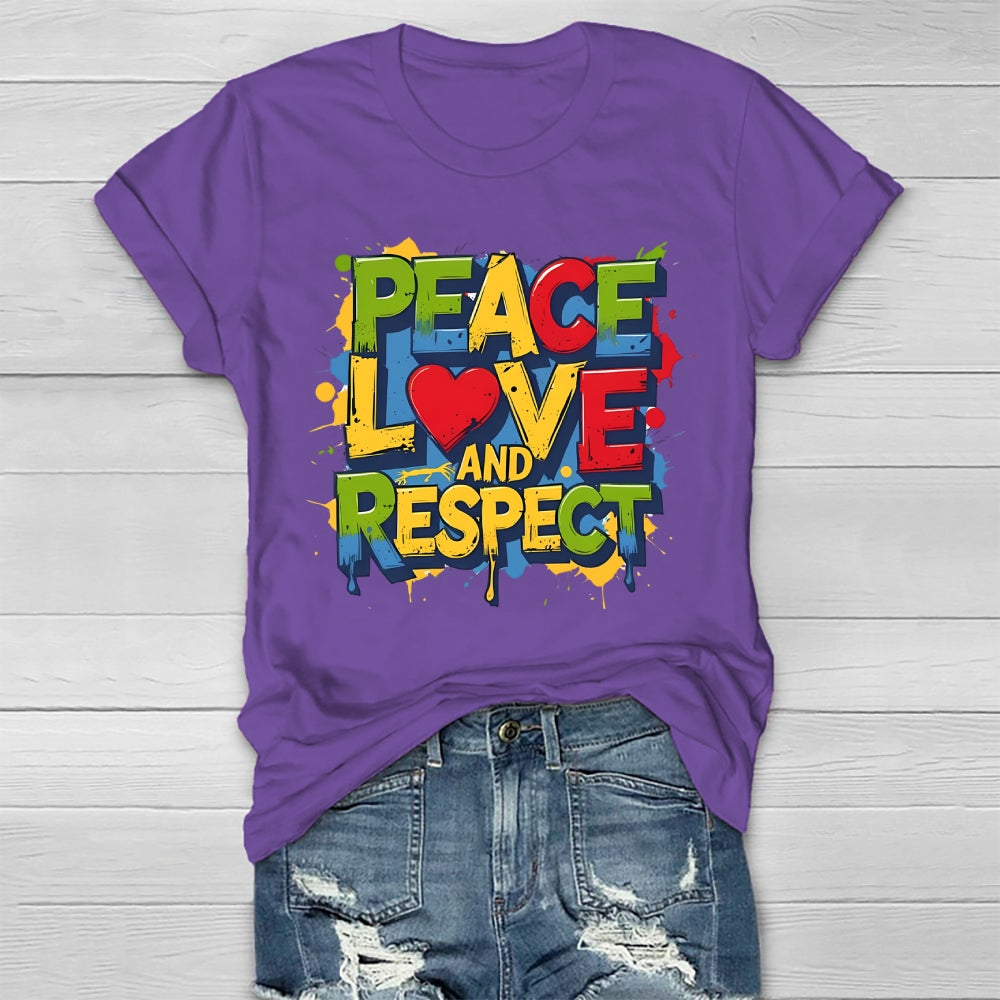 Peace Love And Respect Healthwear T-shirt