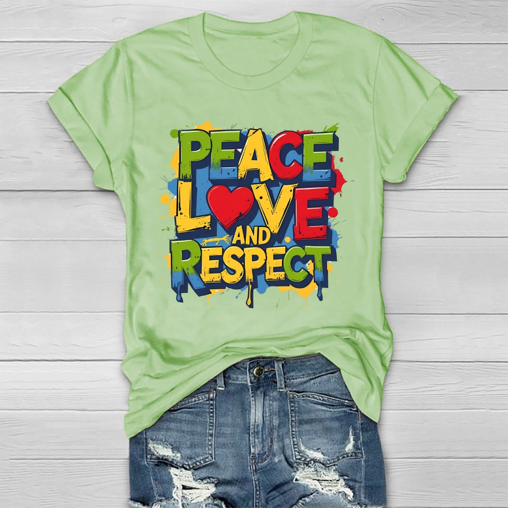 Peace Love And Respect Healthwear T-shirt