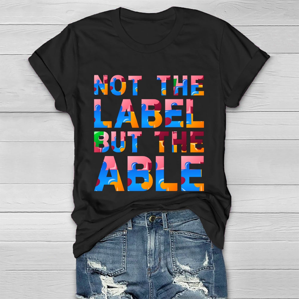 Not The Label But The Able Healthwear T-shirt