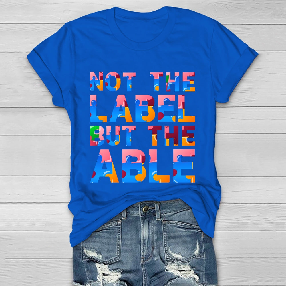 Not The Label But The Able Healthwear T-shirt