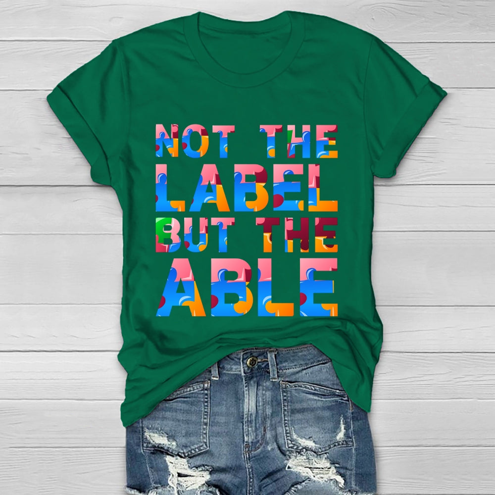 Not The Label But The Able Healthwear T-shirt