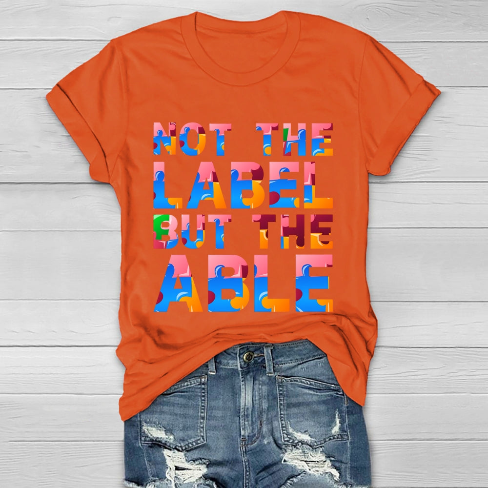 Not The Label But The Able Healthwear T-shirt