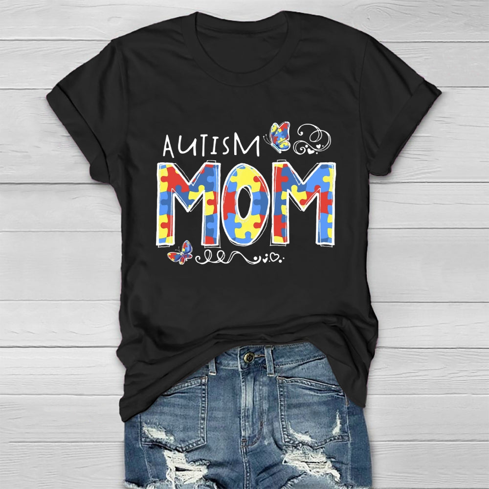 Autism Mom Butterfly Healthwear T-shirt
