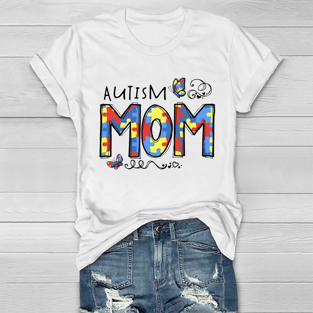 Autism Mom Butterfly Healthwear T-shirt
