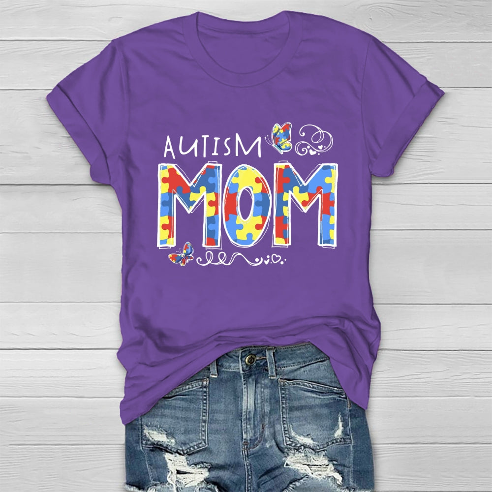 Autism Mom Butterfly Healthwear T-shirt