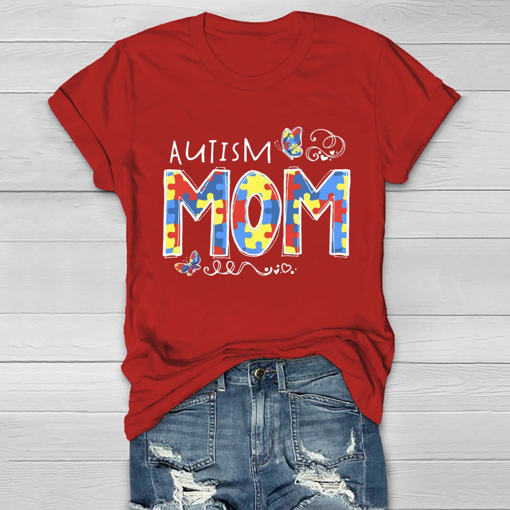 Autism Mom Butterfly Healthwear T-shirt