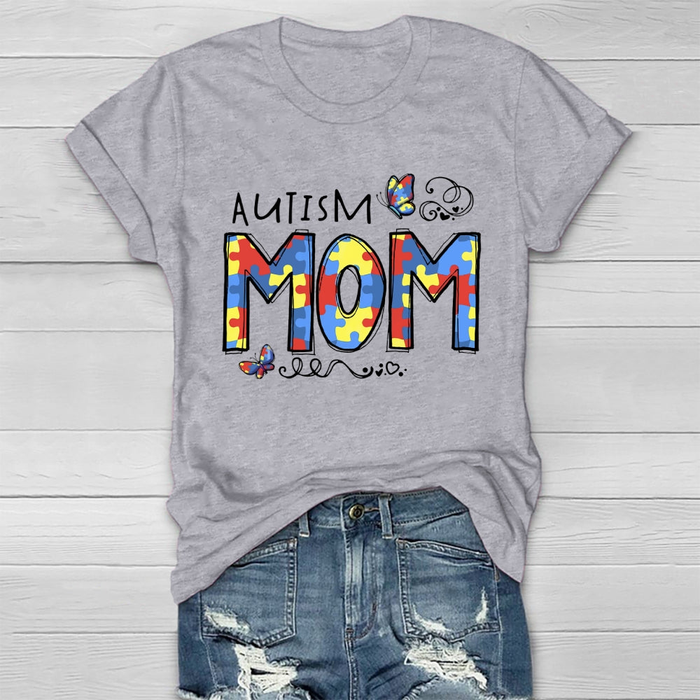 Autism Mom Butterfly Healthwear T-shirt
