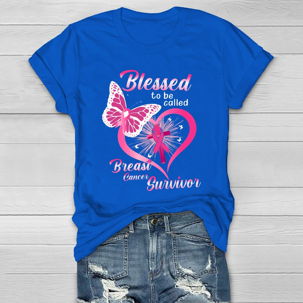 Blessed To Be Called Breast Cancer Survivor Healthwear T-shirt