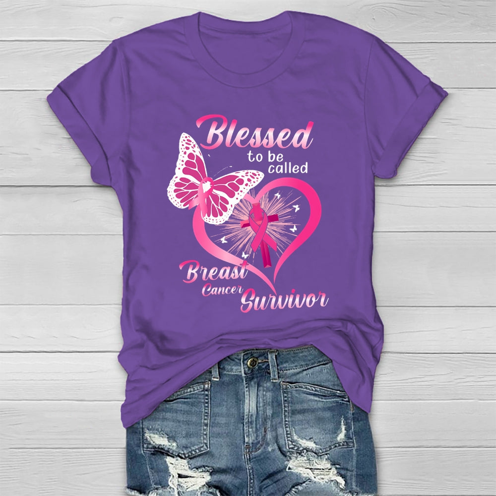 Blessed To Be Called Breast Cancer Survivor Healthwear T-shirt