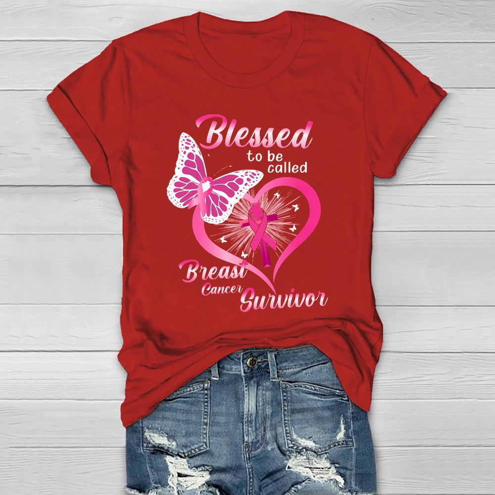 Blessed To Be Called Breast Cancer Survivor Healthwear T-shirt