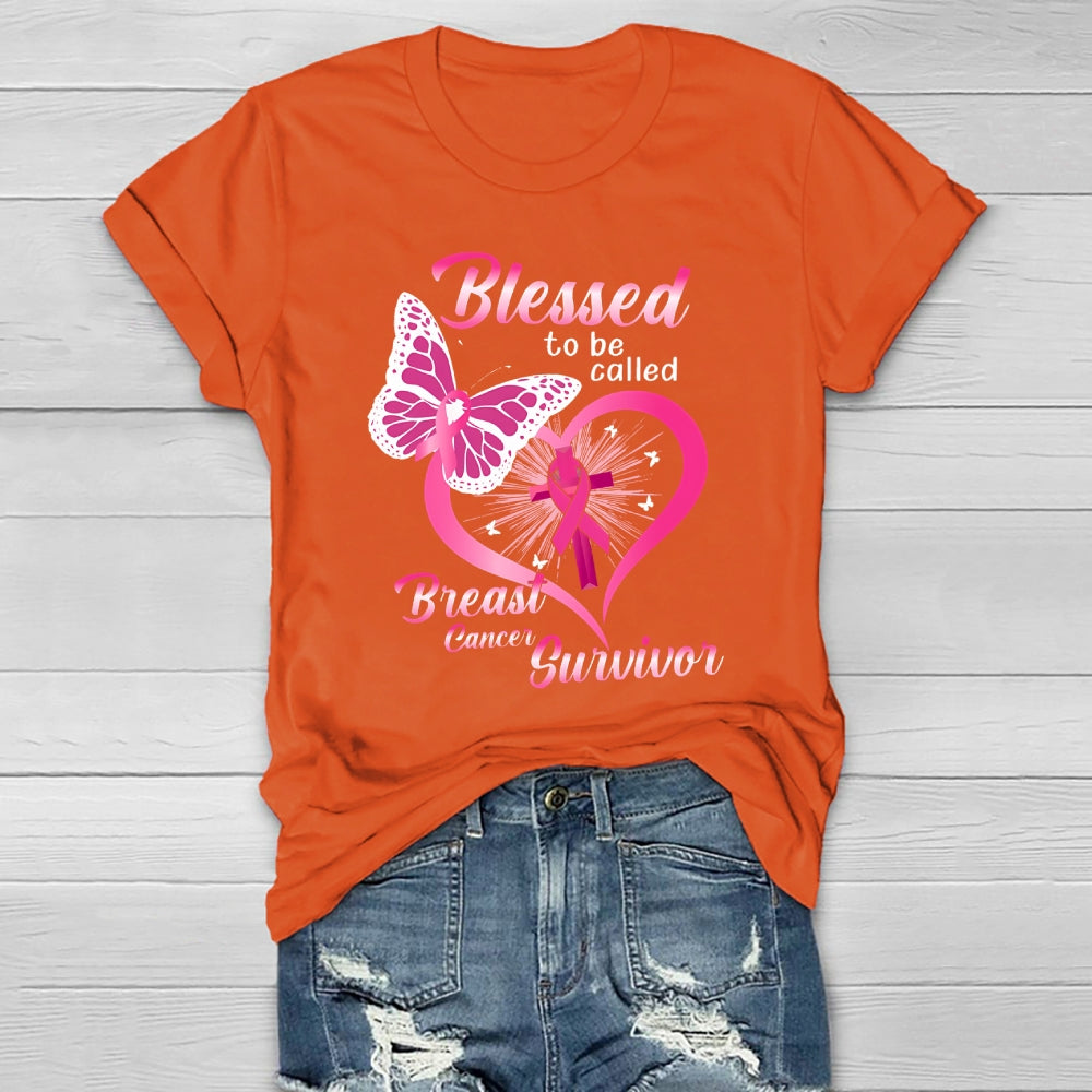 Blessed To Be Called Breast Cancer Survivor Healthwear T-shirt