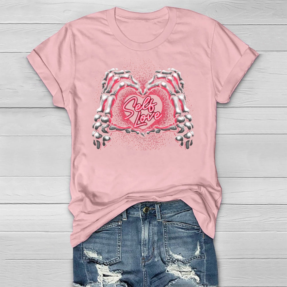 Self Love Skeleton Hand Healthwear T-shirt