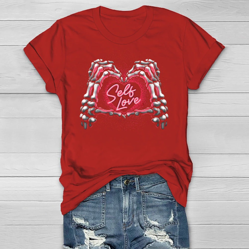 Self Love Skeleton Hand Healthwear T-shirt