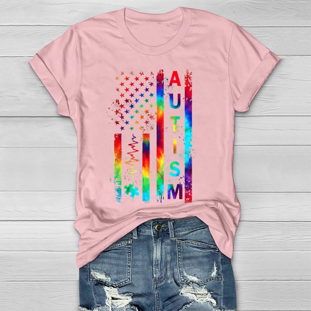 Autism Colorful Stars Healthwear T-shirt