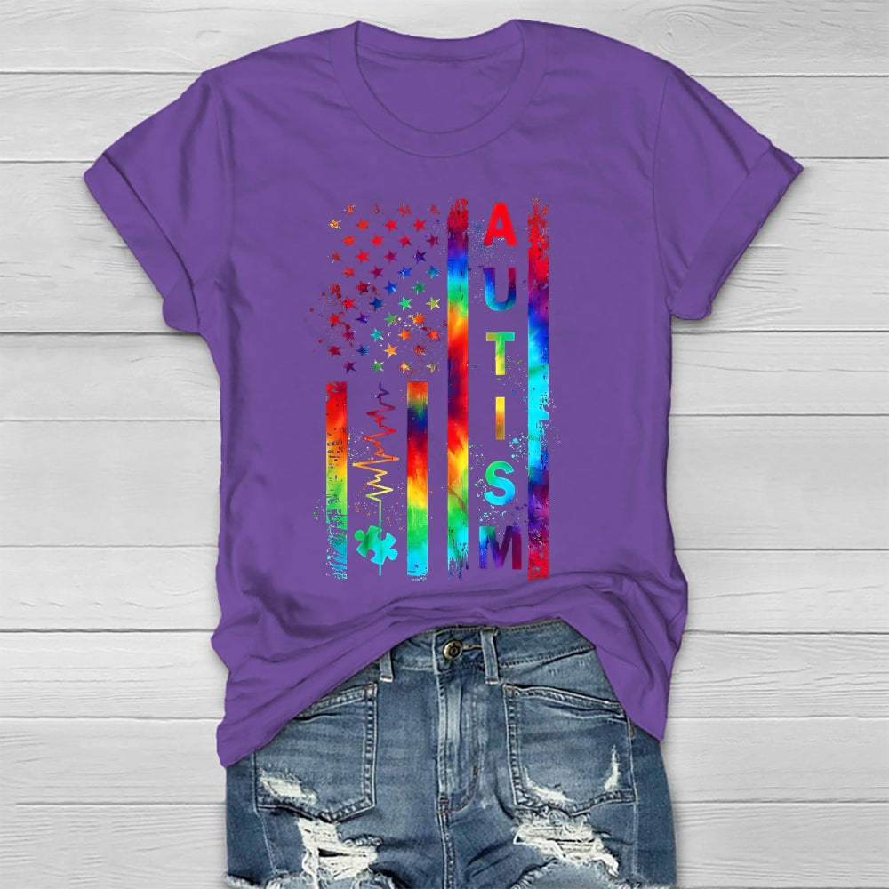 Autism Colorful Stars Healthwear T-shirt