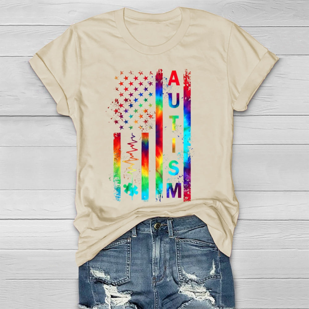 Autism Colorful Stars Healthwear T-shirt