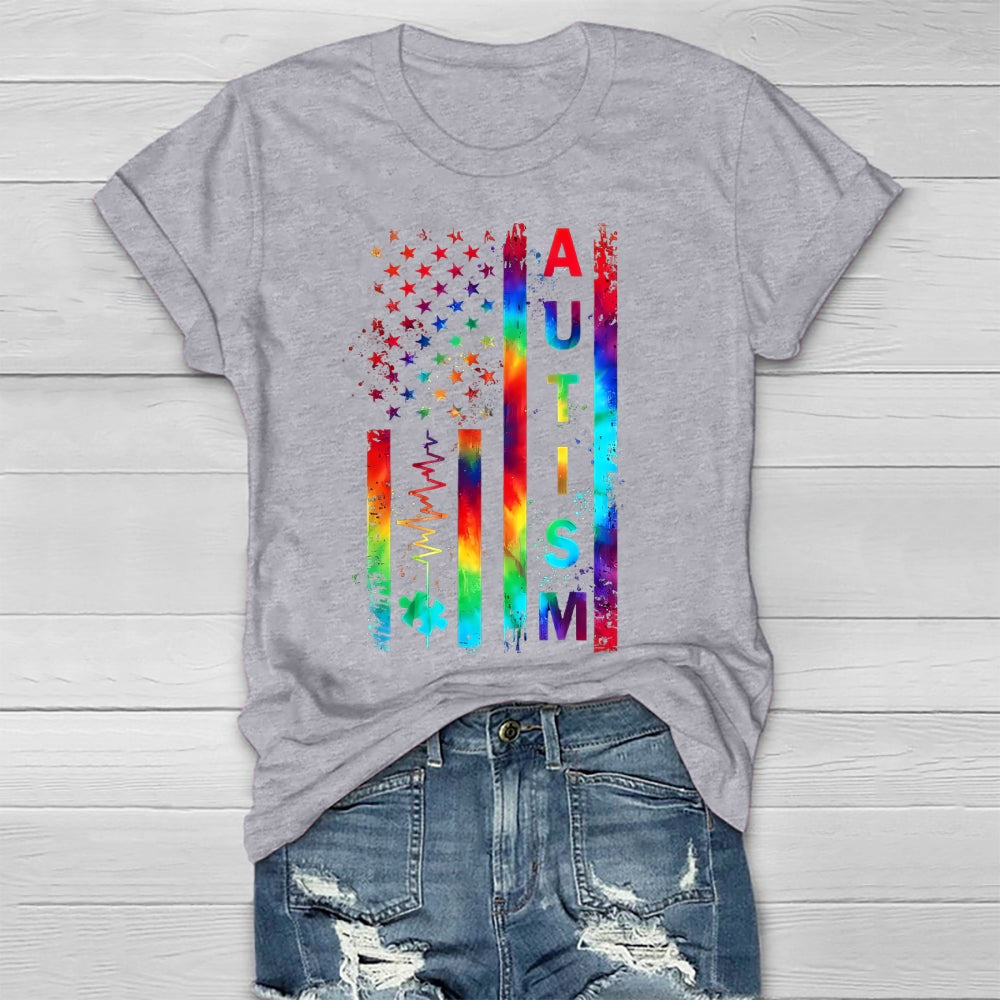Autism Colorful Stars Healthwear T-shirt