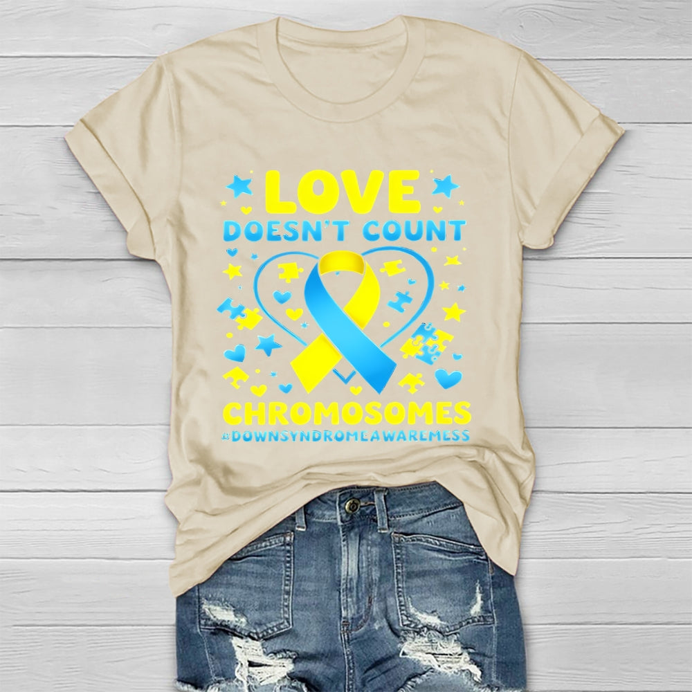 Love Doesn't Count Chromosomes Healthwear T-shirt