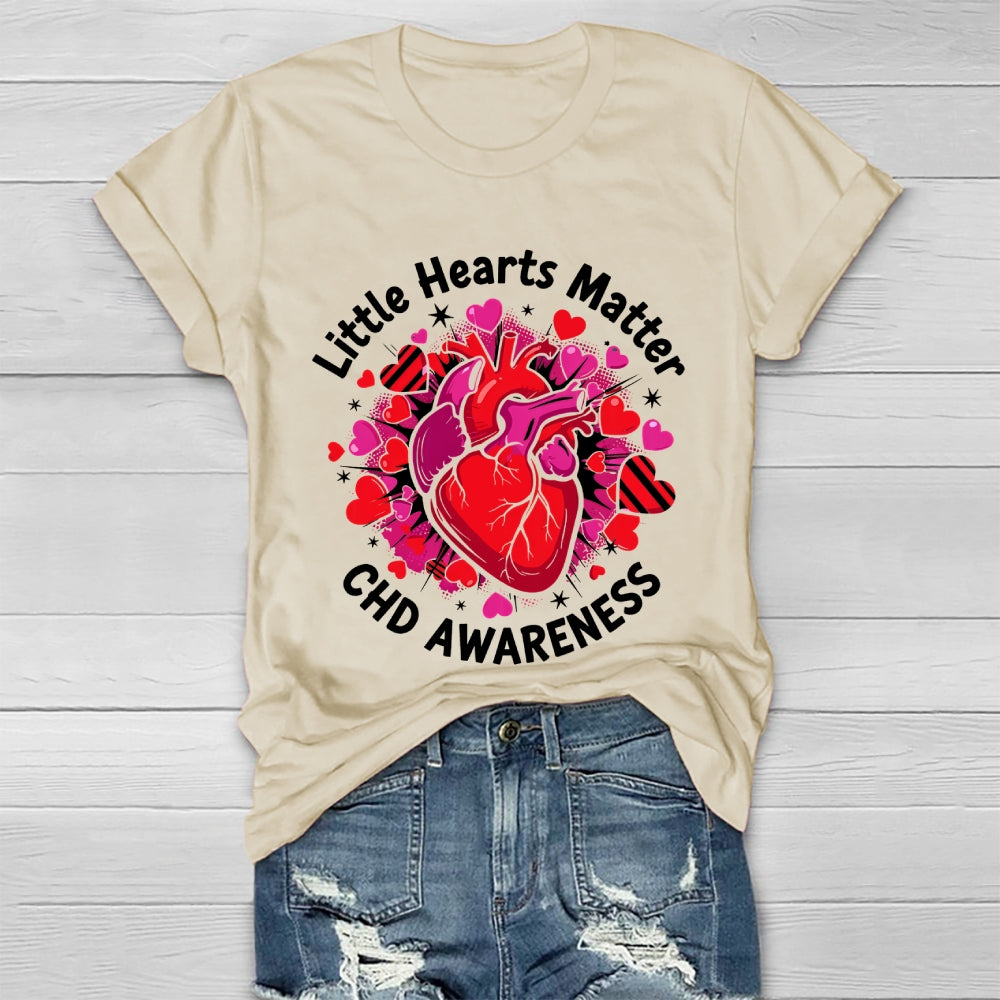 Little Hearts Matter CHD Awareness Healthwear T-shirt