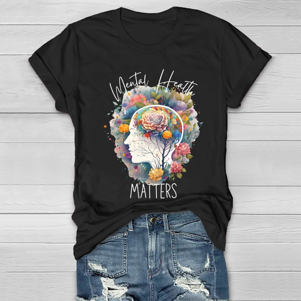 Mental Health Matters Graphic Healthwear T-shirt