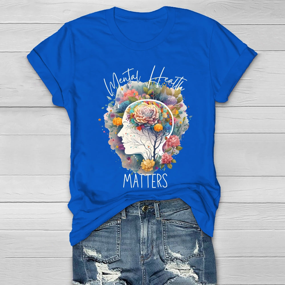 Mental Health Matters Graphic Healthwear T-shirt