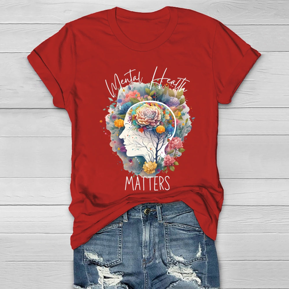Mental Health Matters Graphic Healthwear T-shirt