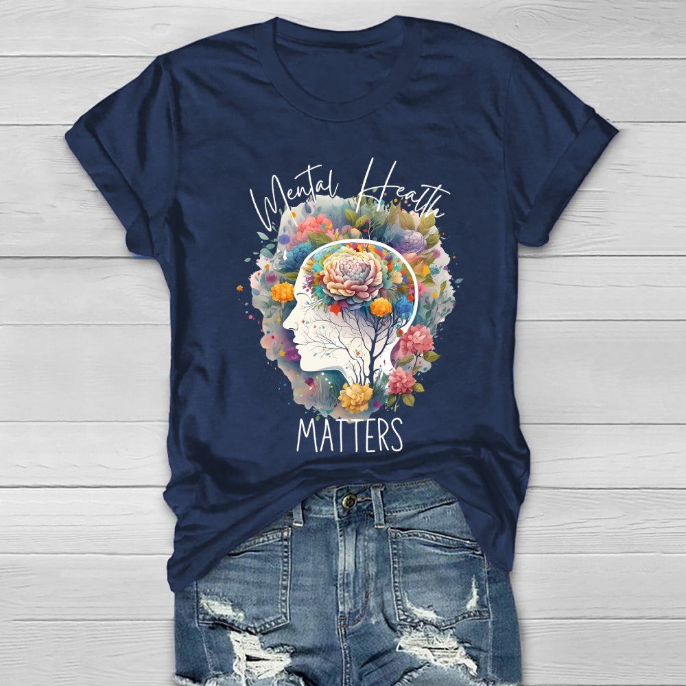 Mental Health Matters Graphic Healthwear T-shirt