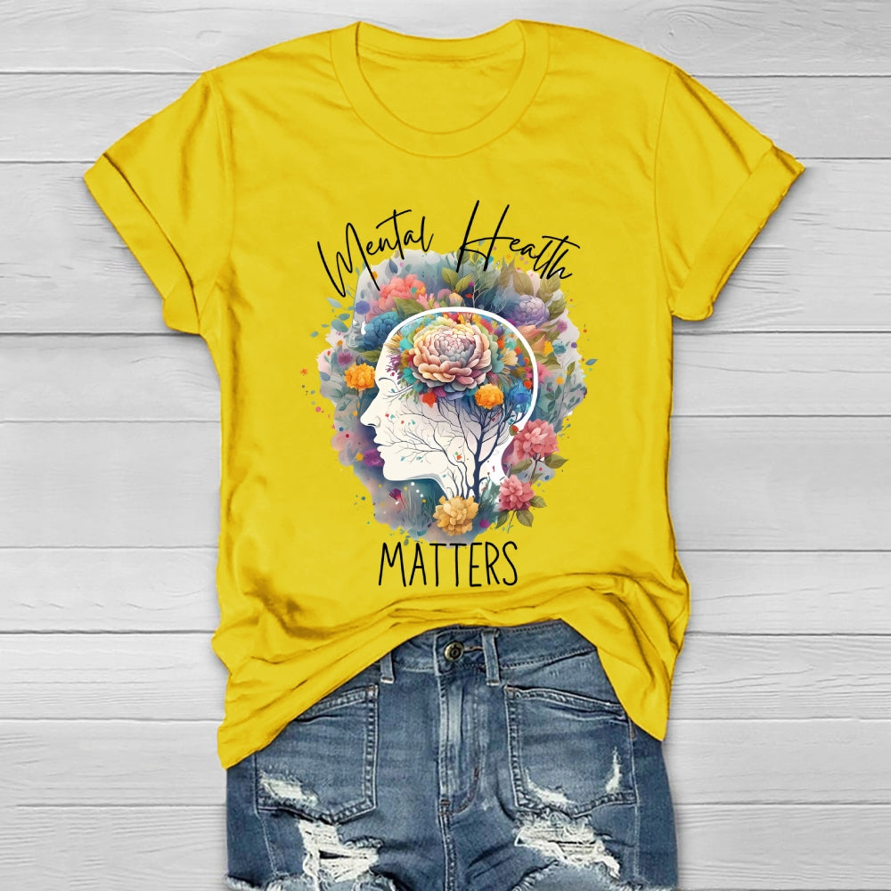 Mental Health Matters Graphic Healthwear T-shirt