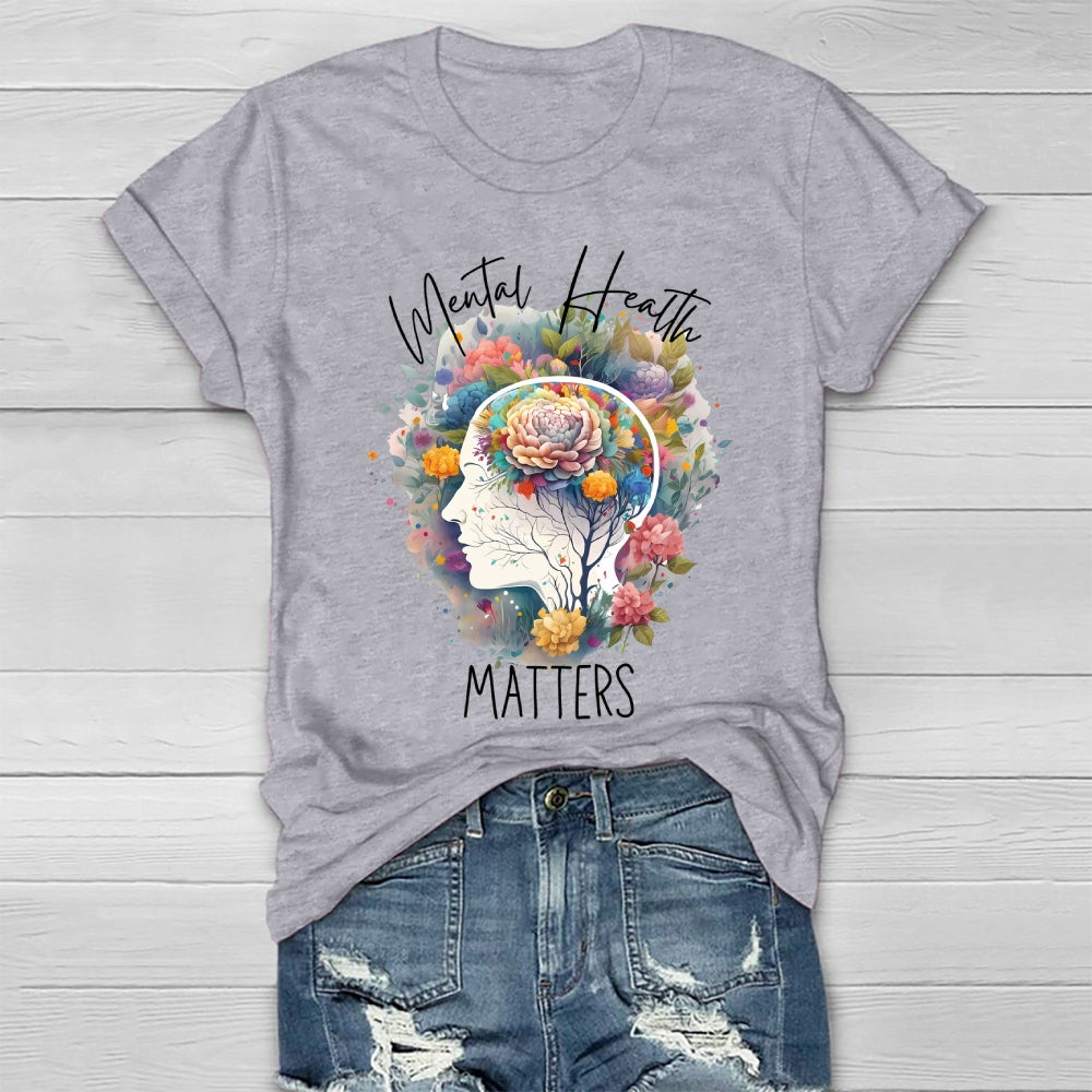 Mental Health Matters Graphic Healthwear T-shirt