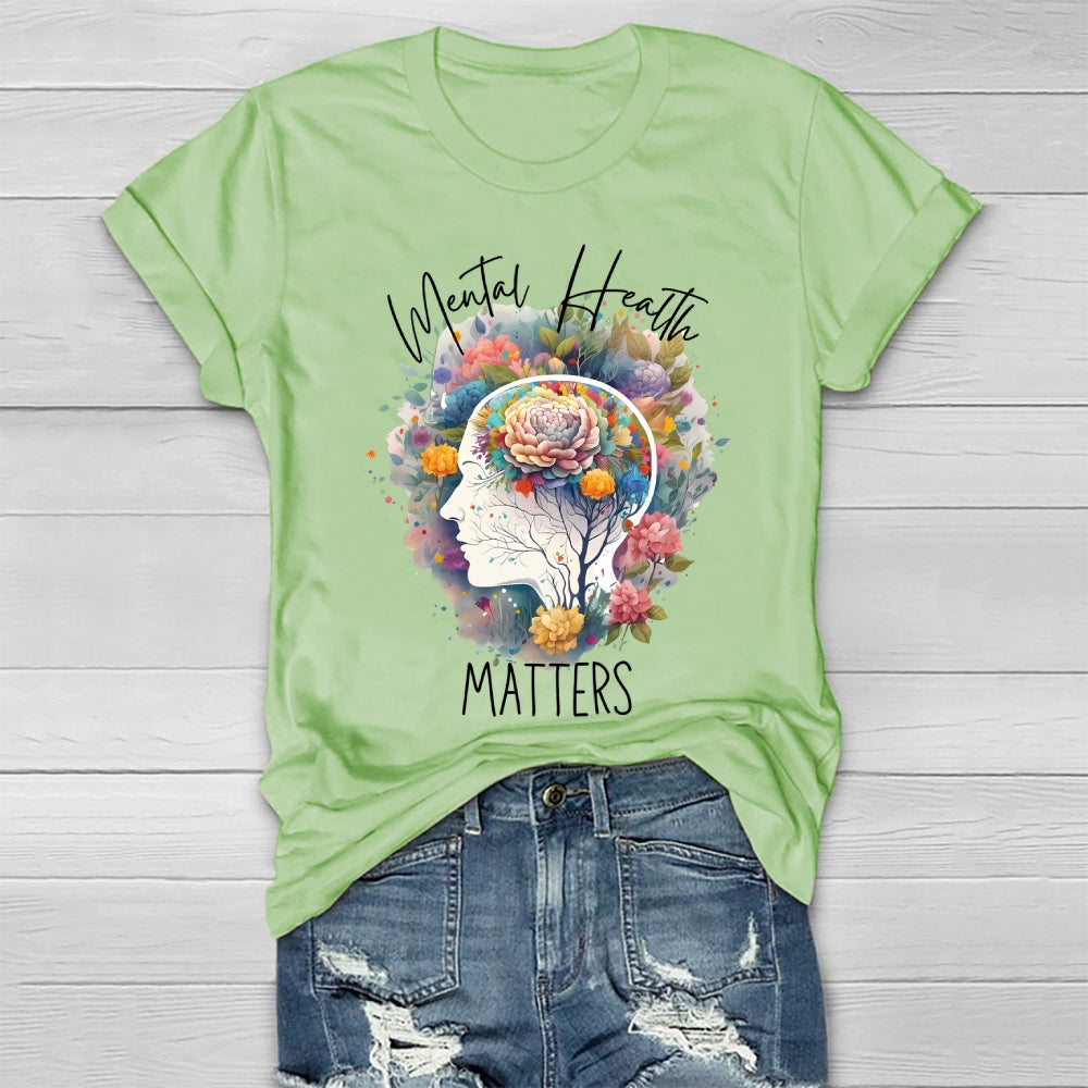 Mental Health Matters Graphic Healthwear T-shirt