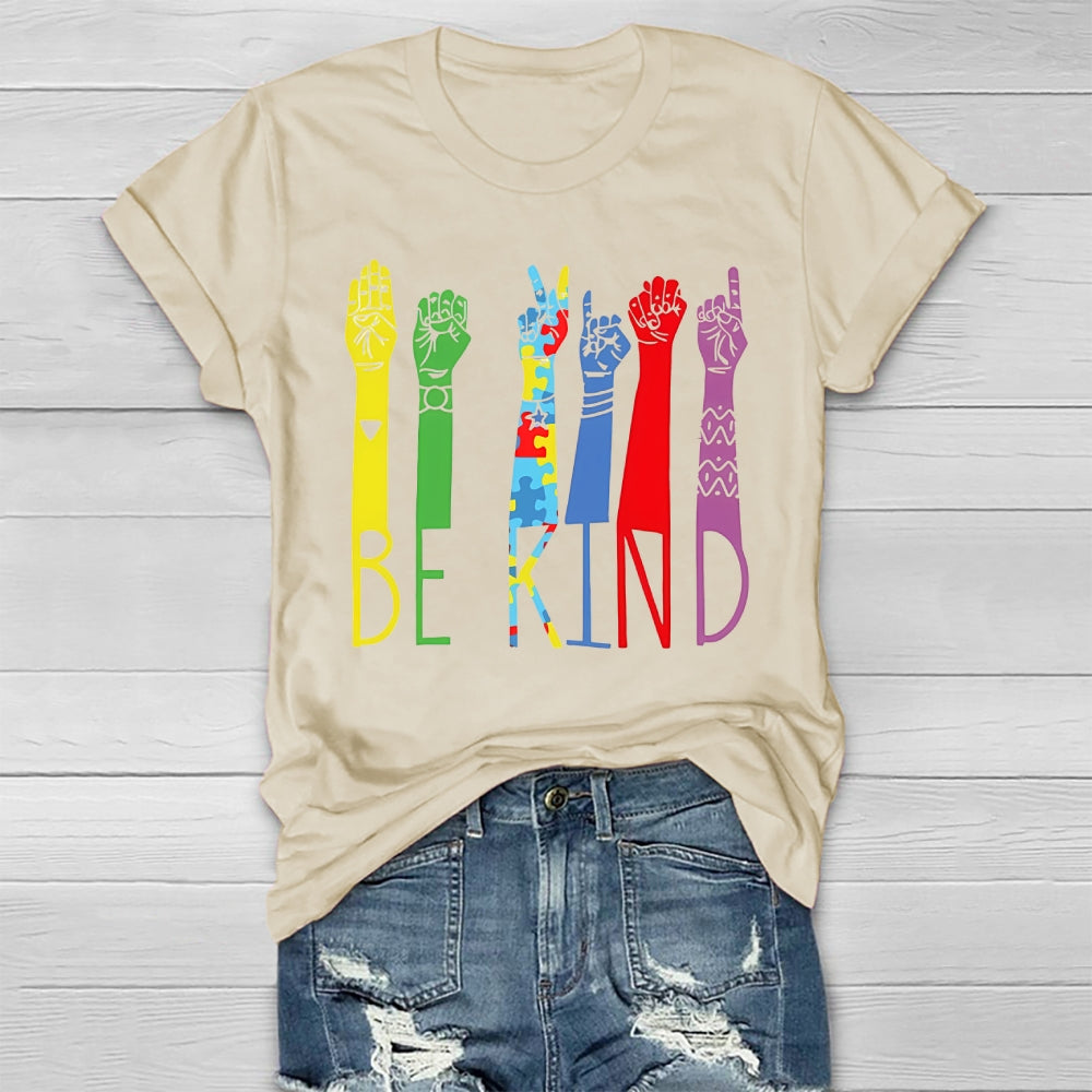 Be Kind Sign Language Healthwear T-shirt