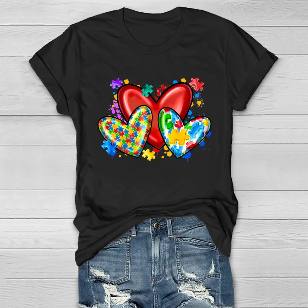 Love Puzzle Autism Healthwear T-shirt