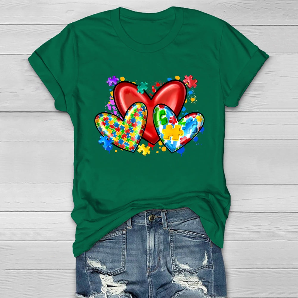 Love Puzzle Autism Healthwear T-shirt
