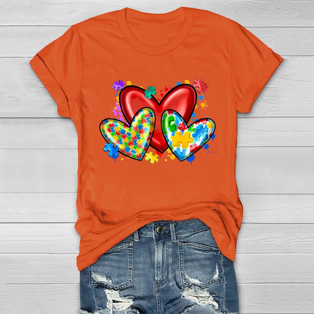 Love Puzzle Autism Healthwear T-shirt