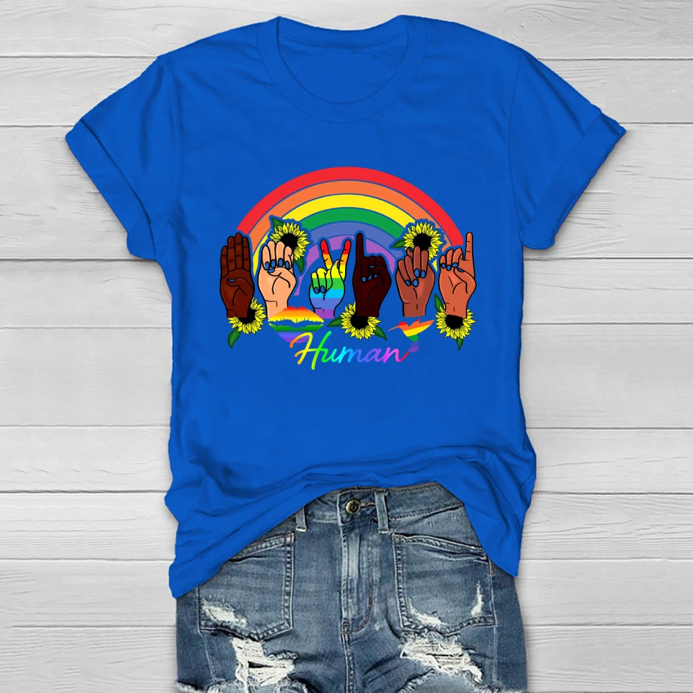 Human Rainbow Healthwear T-shirt